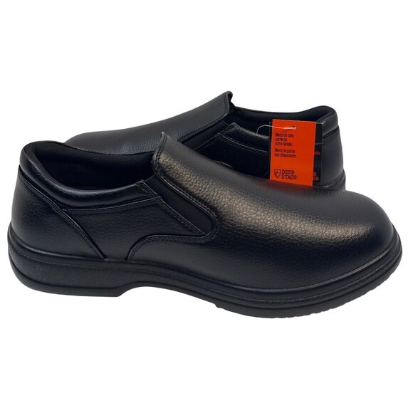 DS Work Men's Manager Slip Resistant Slip On Black Shoes Size 11 - Picture 7 of 10